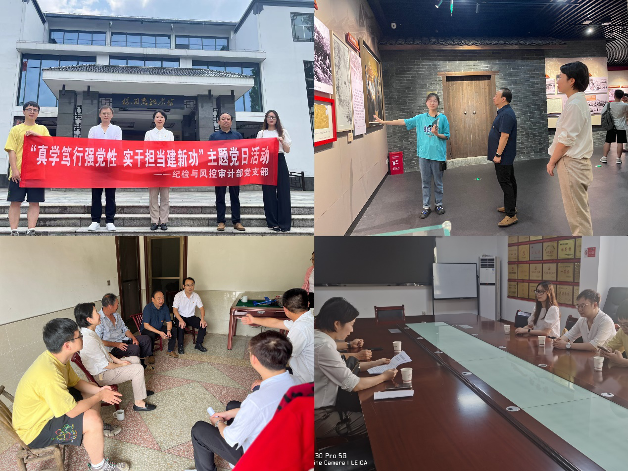 韦德网站纪检与风控审计部党支部开展“真学笃行强党性 实干担当建新功”主题党日活动