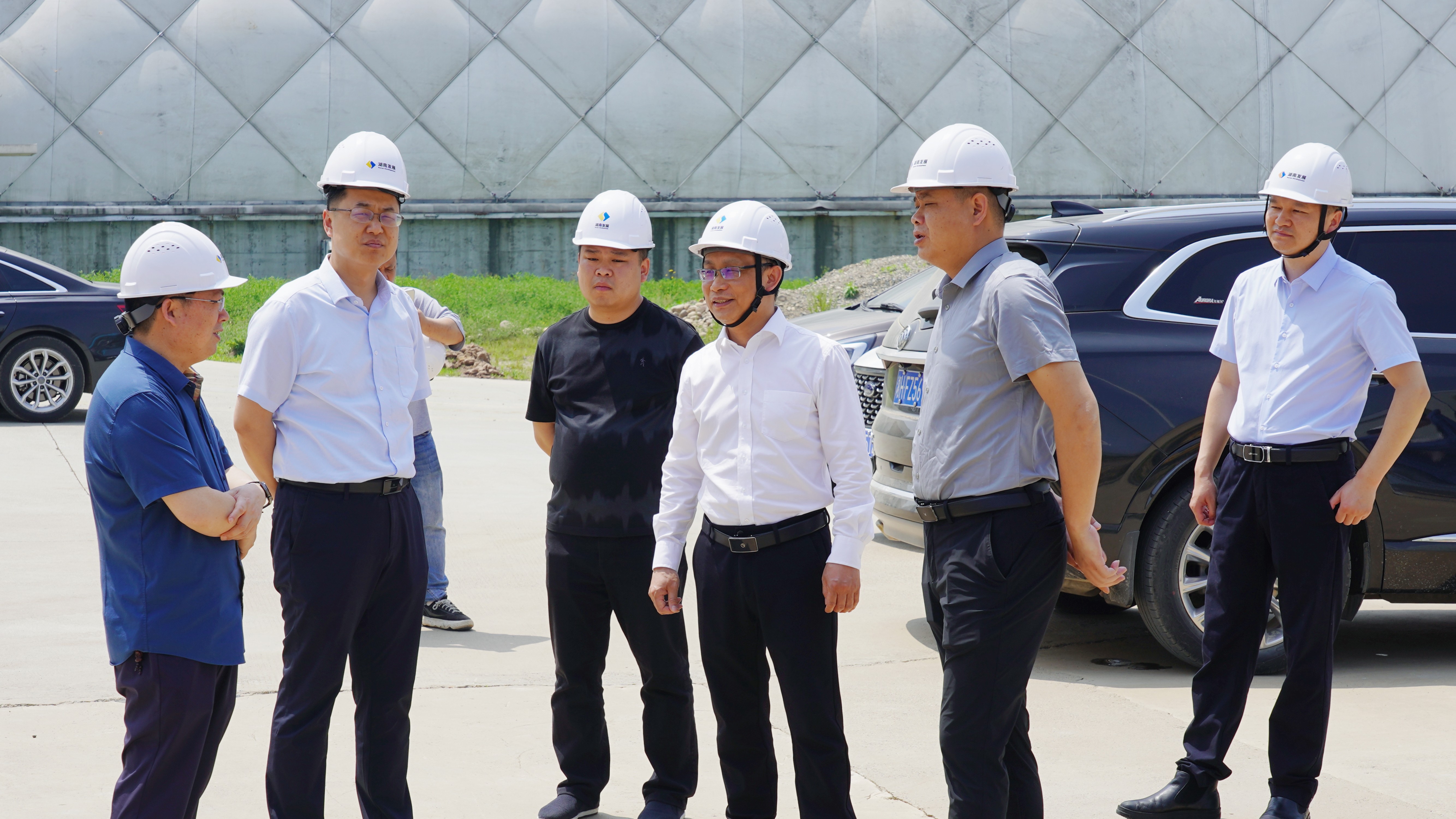 益阳市发改委一行调研韦德网站机制砂项目